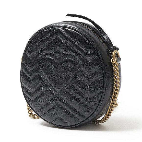 Gucci GG Shoulder Bag Black Marmont - Picture 2 of 4